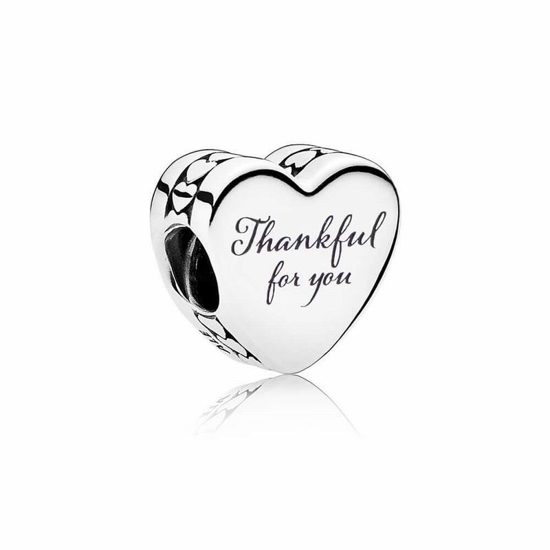 Pandora Thankful For You Charm Europe - Sterling Silver/Enamel/Red - 954618AQP